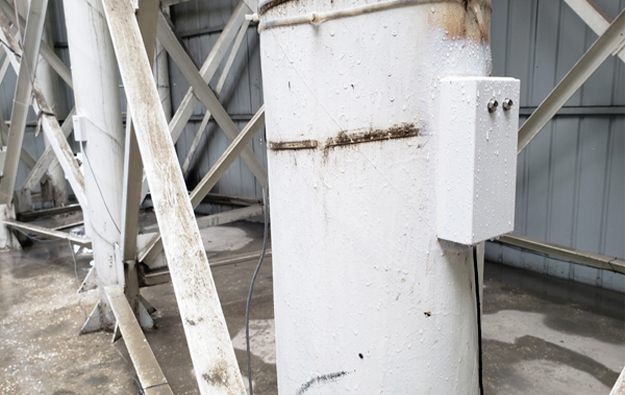 銀西鐵路陜西段中鐵一局物貿(mào)公司乾縣制梁場貼片式料位傳感器